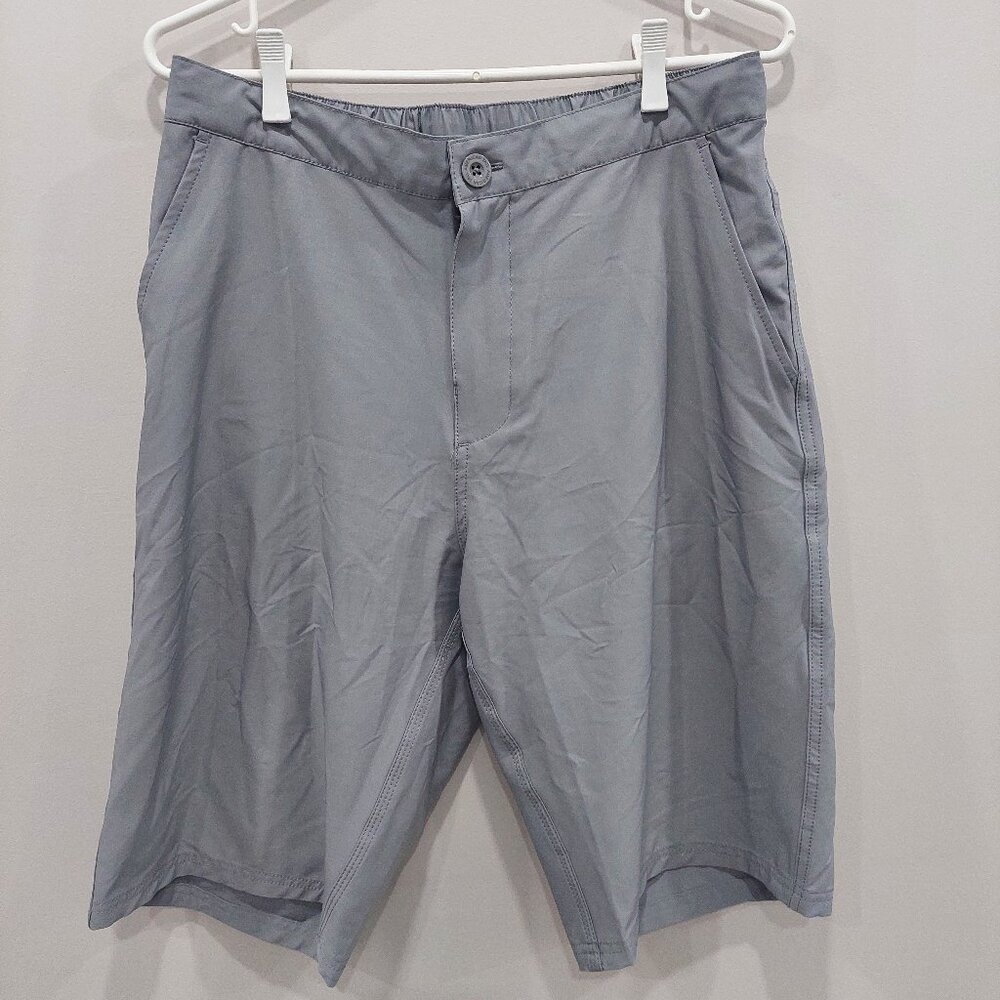 American Tall Traveler Chino Shorts for Tall Men in Light Grey, Size 34 Tall